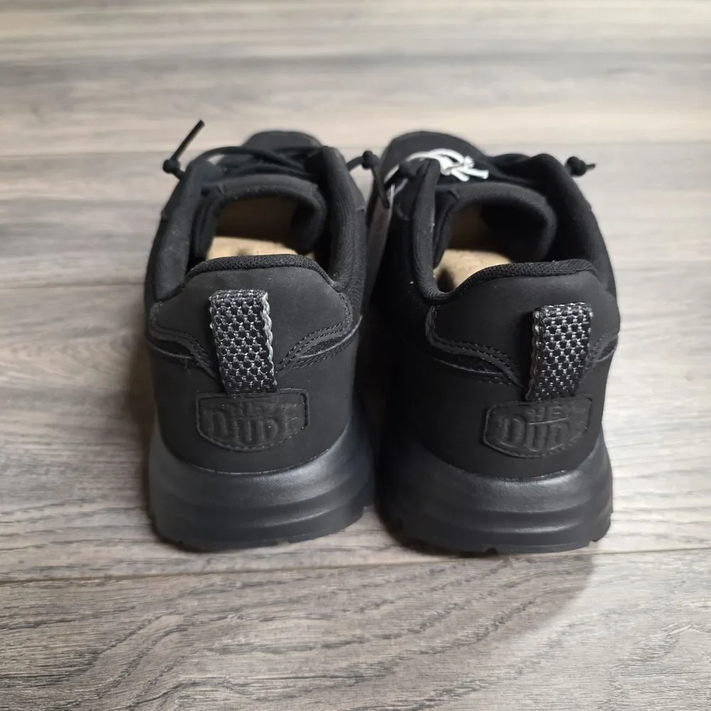New Without Box Hey Dude Sirocco Alta Essentials Black Shoes Men's Sz 8 Women 10